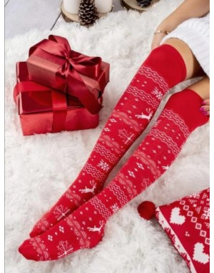 Kalėdinės moteriškos raudonos kojinės
